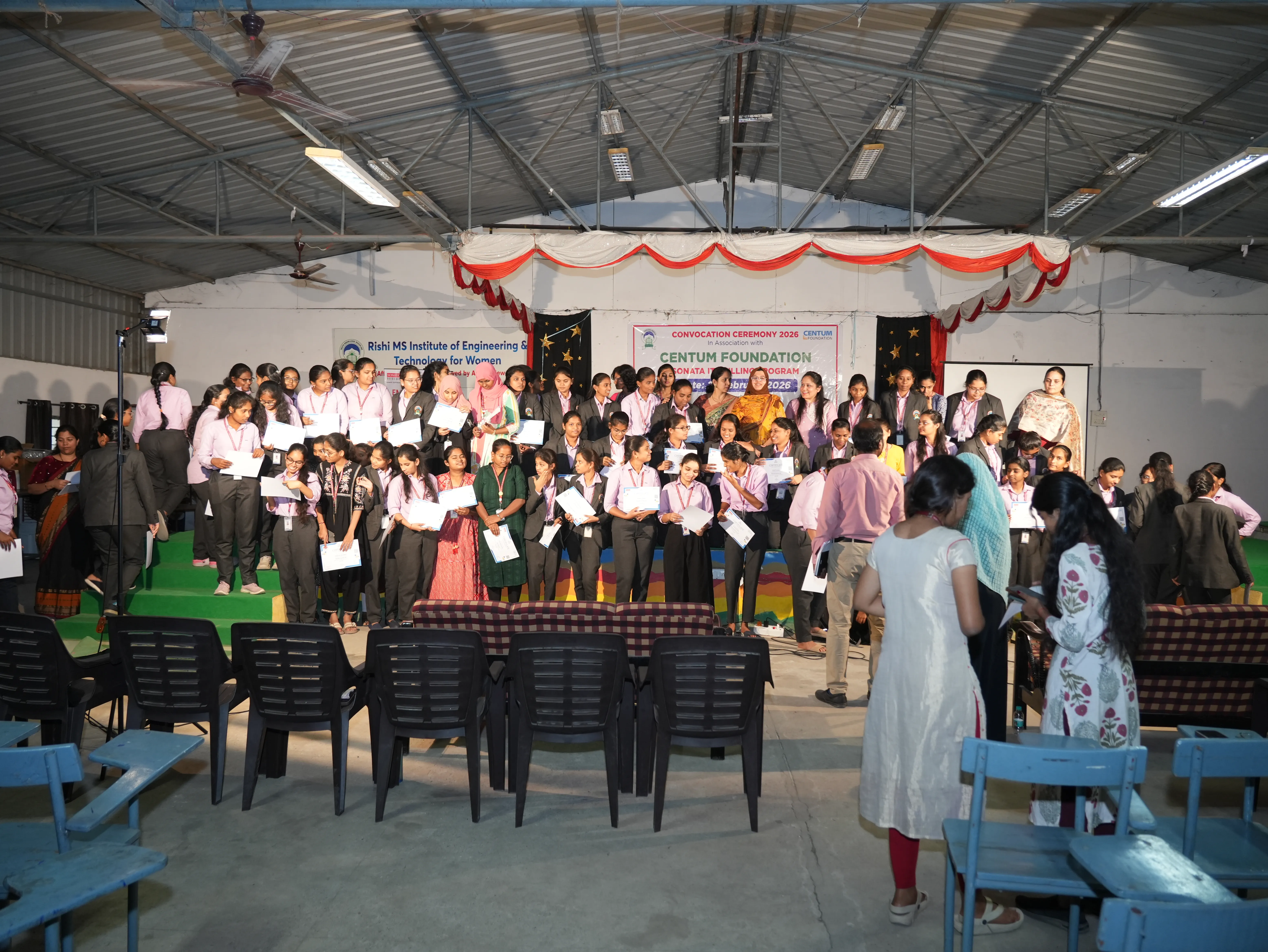 Convocation Ceremony of Sonata CSR through Centrum foundation for 4 th year students - RITW